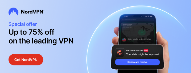 NordVPN offer banner
